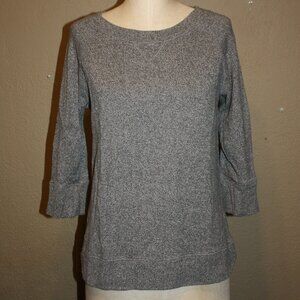 J.CREW GRAY TERRY COTTON SWEATSHIRT CREWNECK PULLOVER - SMALL 2 4